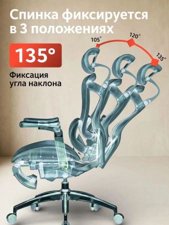 SIHOO Офисное кресло, серый5